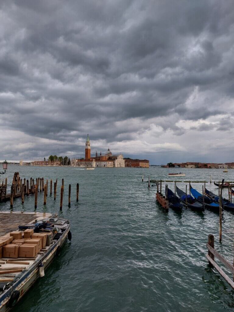 A moody shot of the Venice Lagoon