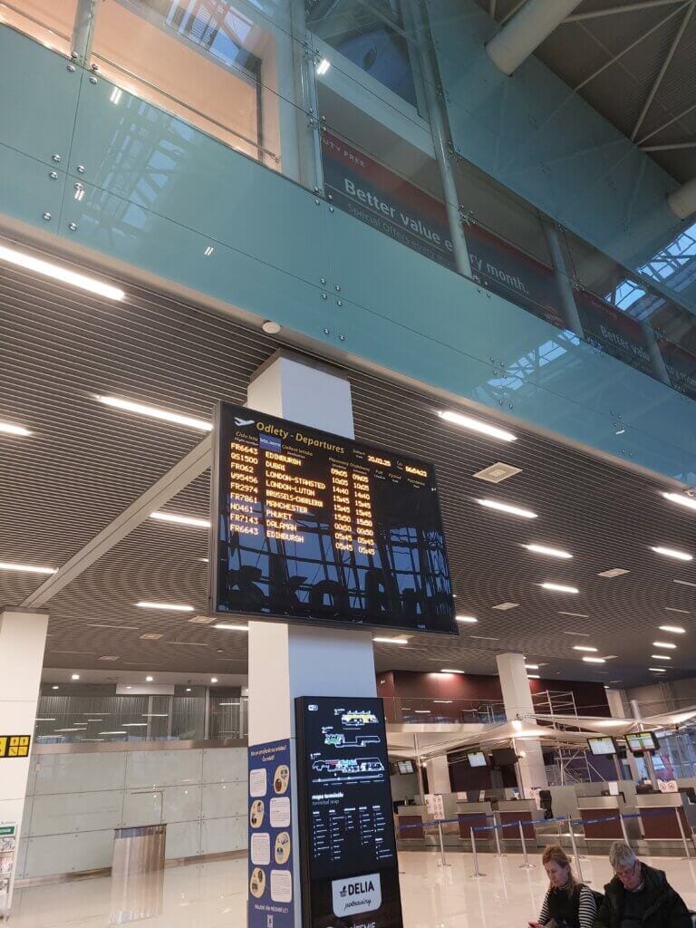 How to Use AI for Travel Planning: An Effortless Guide 12 Departure screen at the Bratislava airport