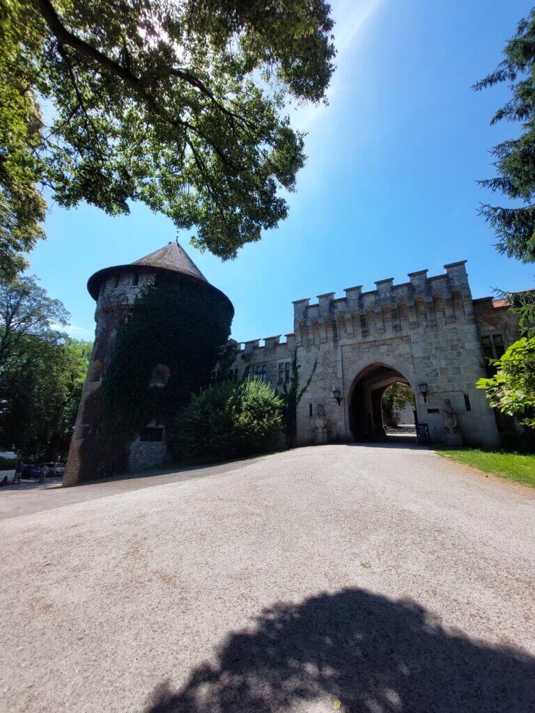 Entrance gate to an old castle