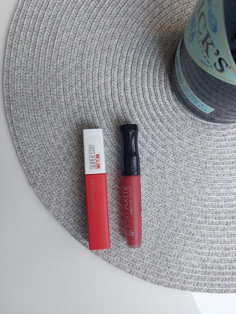 Maybelline and Rimmel long-stay red lipsticks