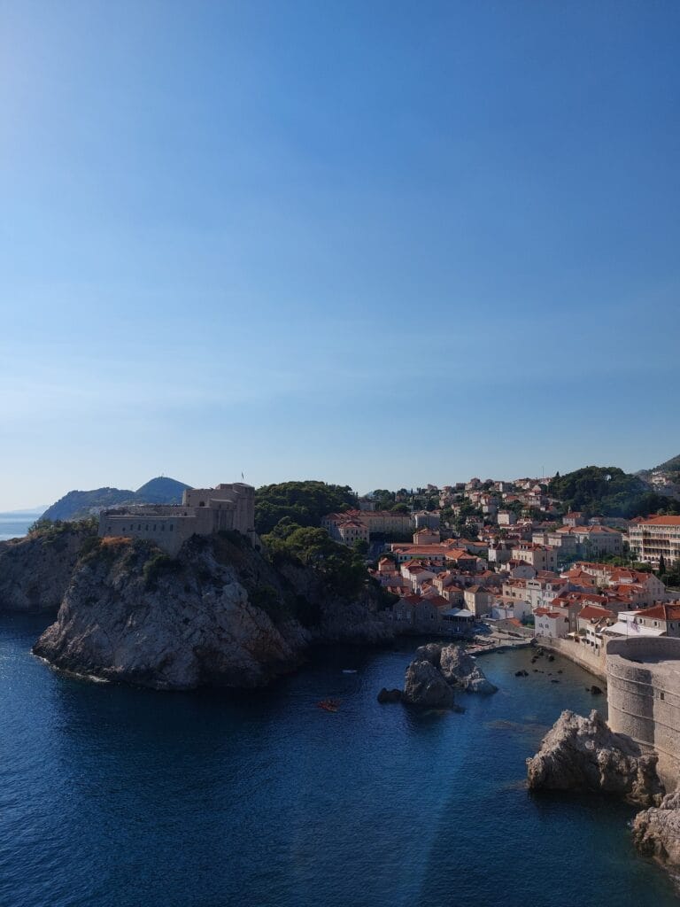 Dubrovnik old town and the sea