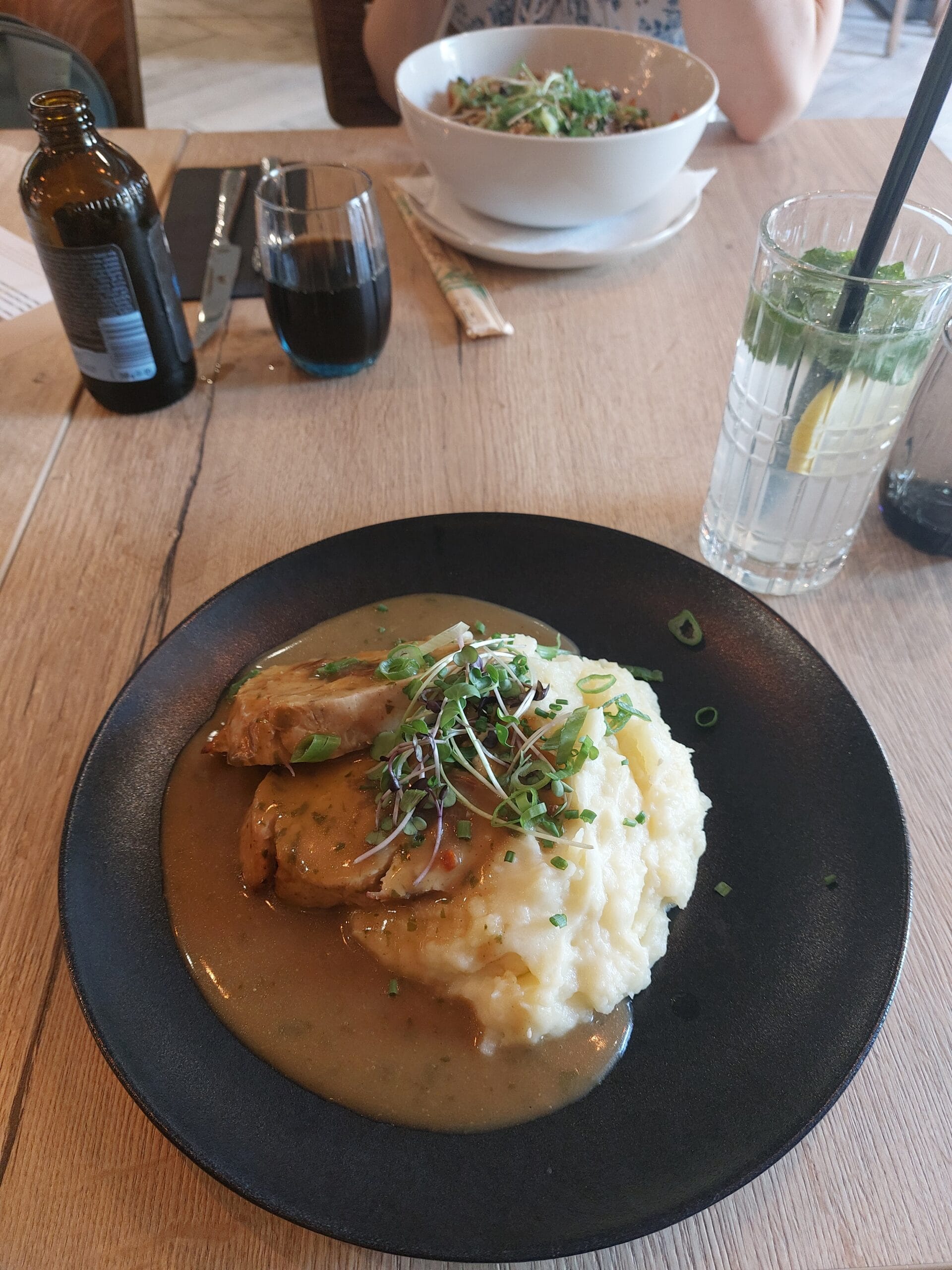Turkey rolls and a mash