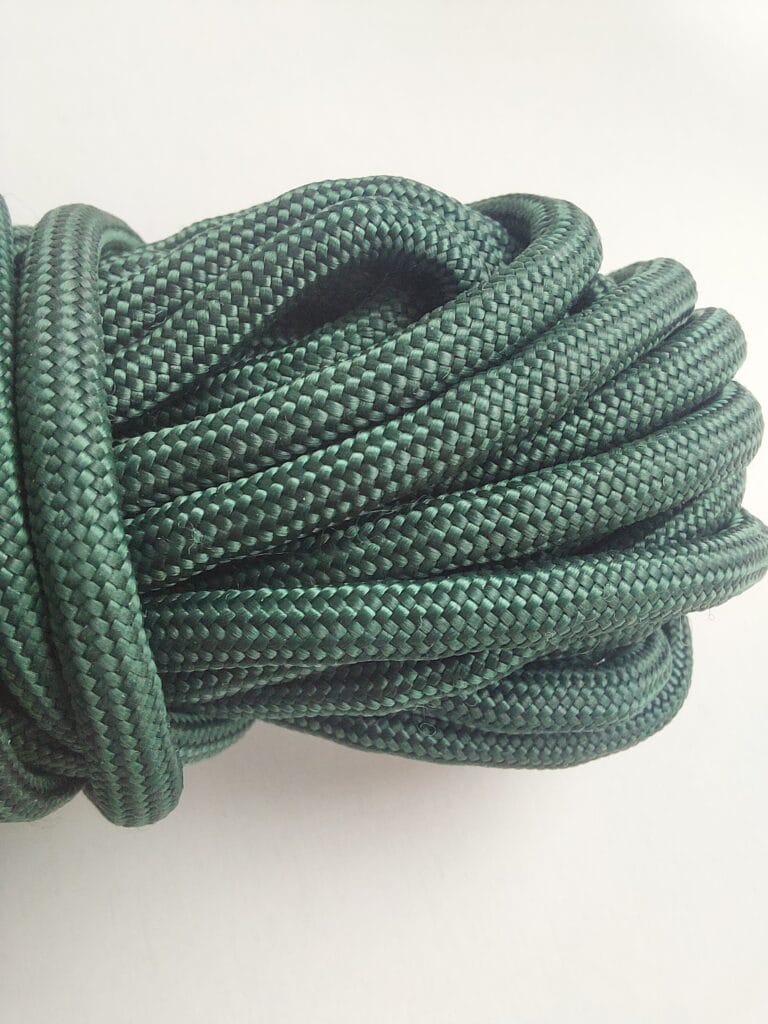 Close-up of a green paracord