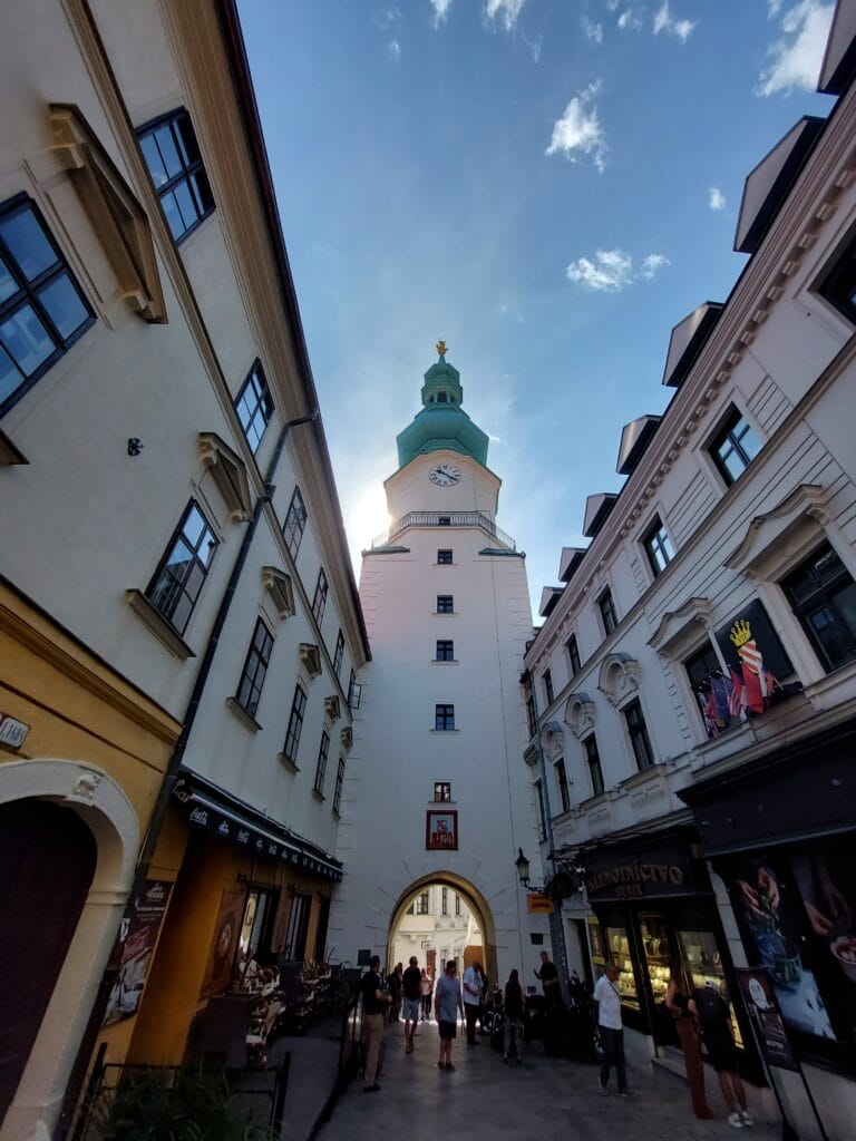 Is Bratislava Worth Visiting? The Truth + Better Alternatives 2 An entrance tower to the city