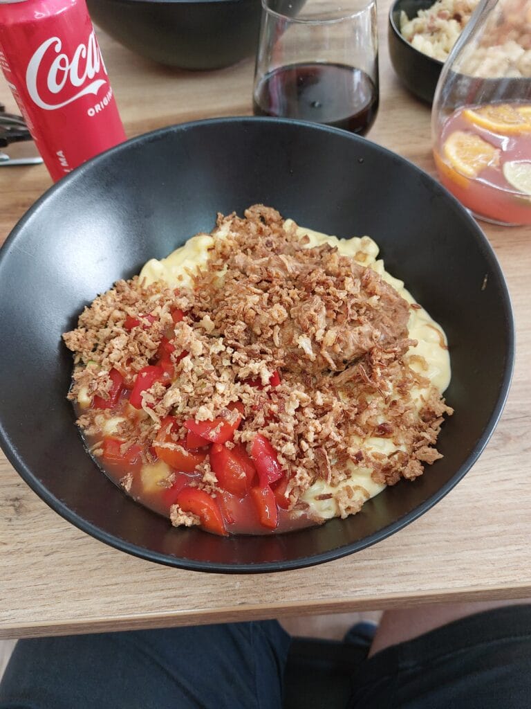 A meal at Ina Haluska