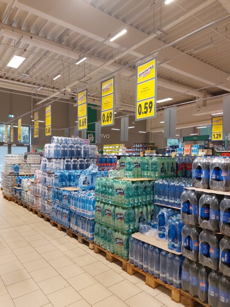 Can You Drink Tap Water in Slovakia? Yes — But Here’s What You Need to Know 7 Mineral water aisle in a supermarket