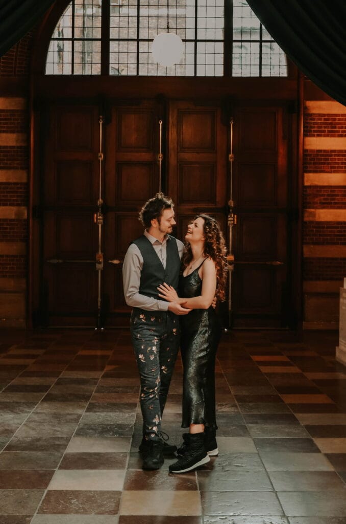 Mirka and Daniel on their wedding day