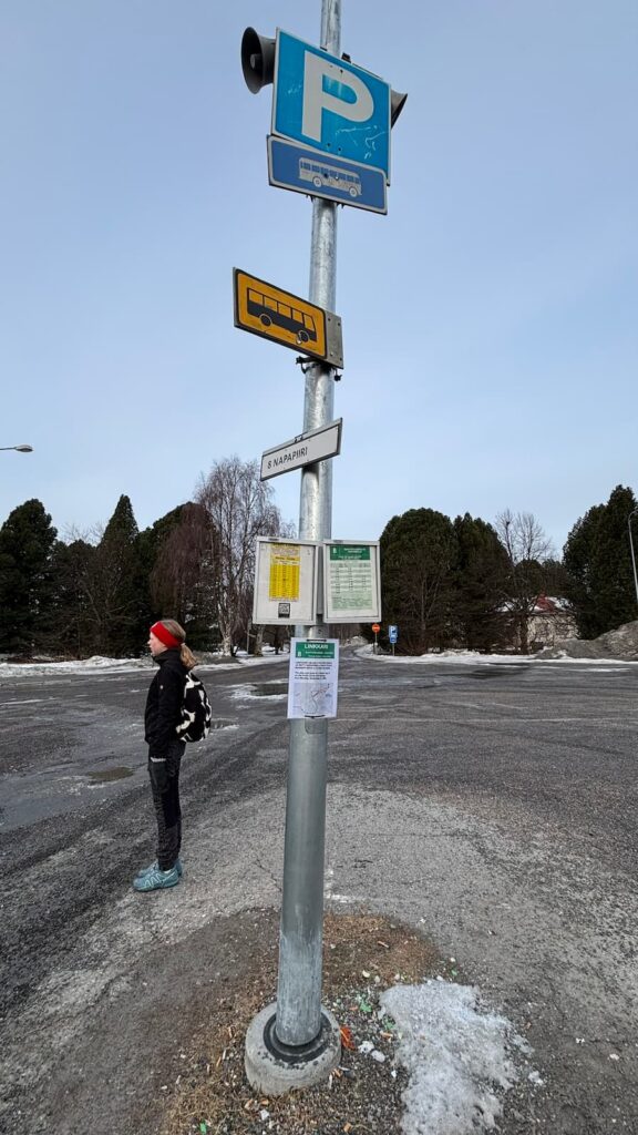Bus stop in Rovaniemi
