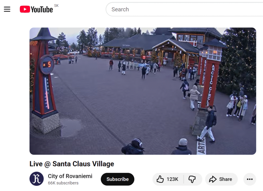 Santa Claus Village webcam feed