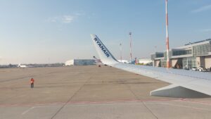 Ryanair plane at Bratislava airport