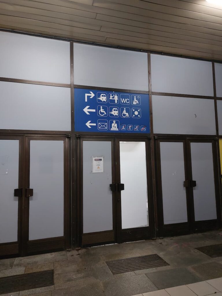 Bratislava Airport to City Centre: How to Save Money 11 Closed main train station in Bratislava