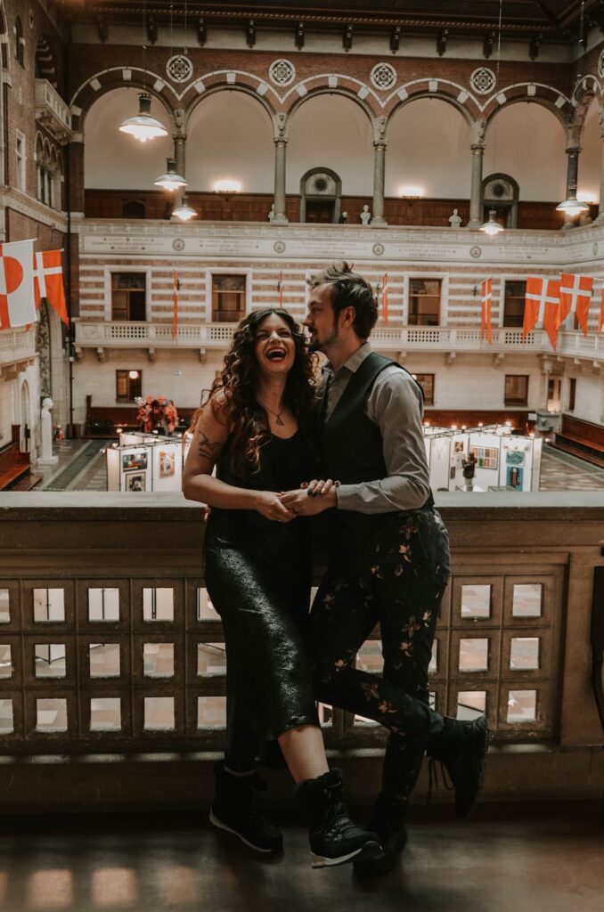 Mirka and Daniel on their wedding day