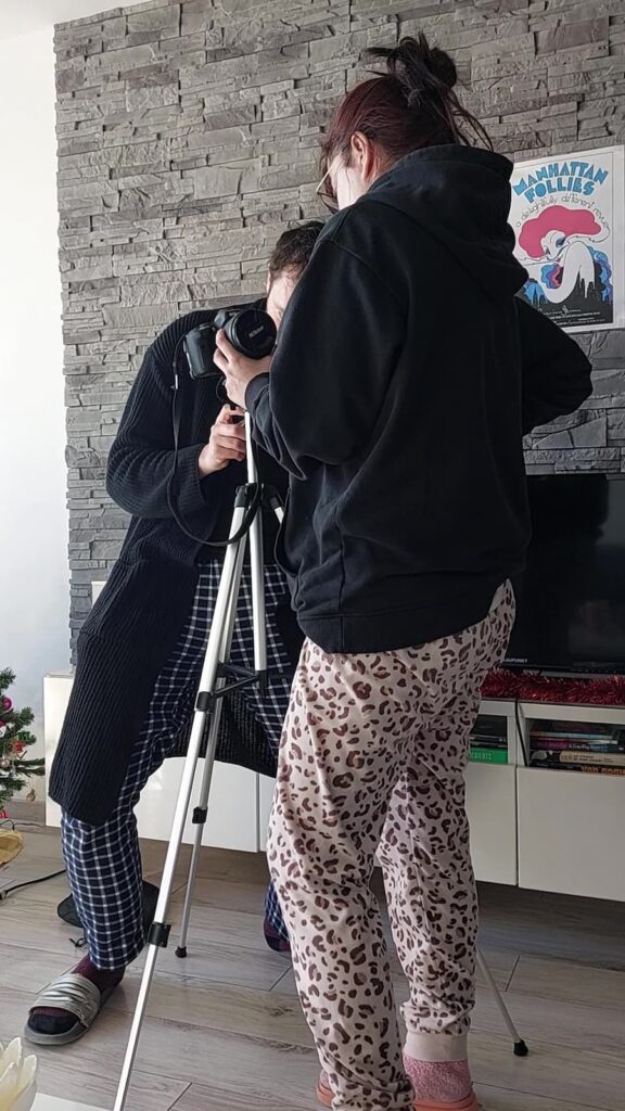 Setting up a tripod