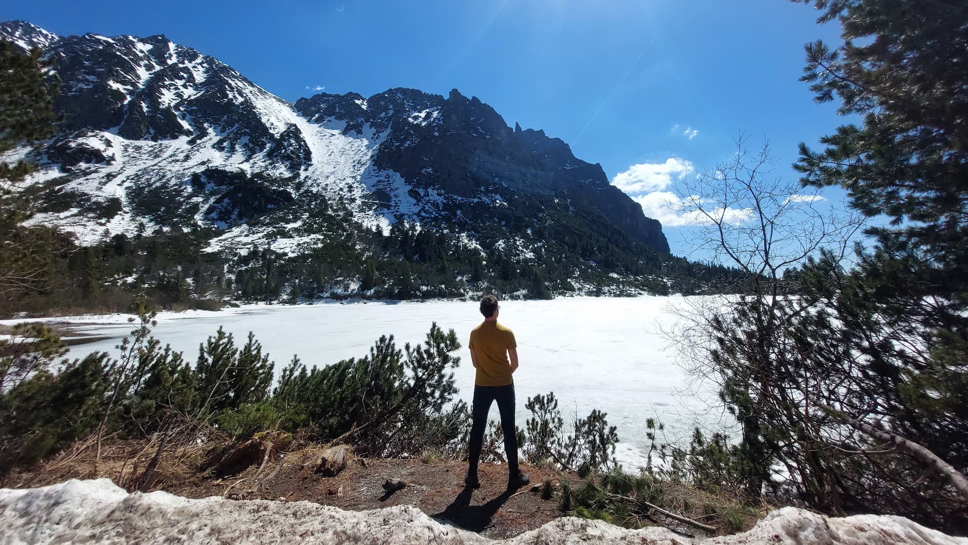 Popradske Pleso during spring