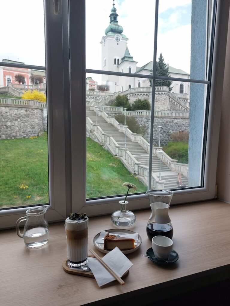 View from Trinity Beans cafe