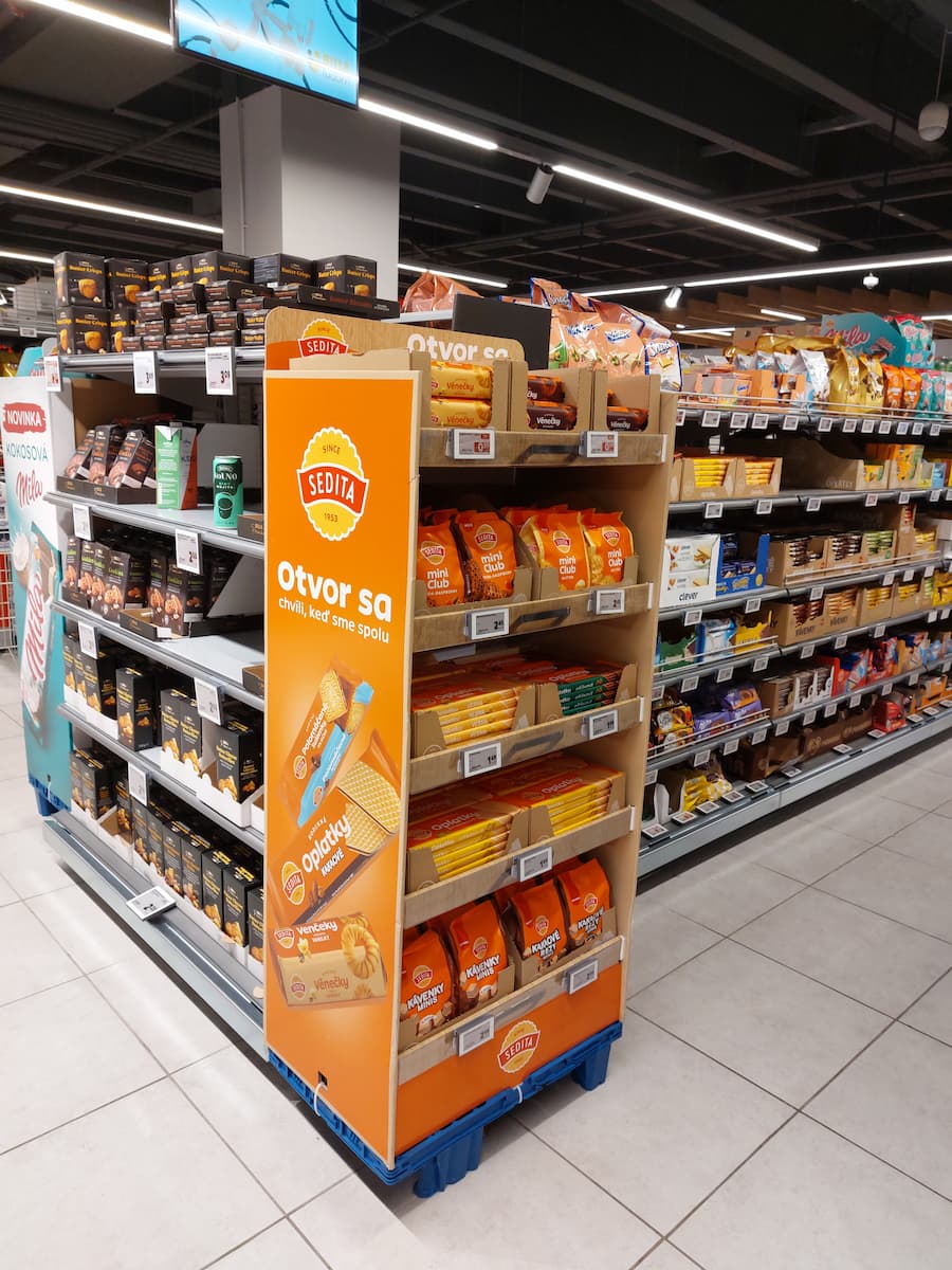 Products Made in Slovakia: 9 Unique Souvenirs Worth Buying 22 Sedita biscuits display in a supermarket