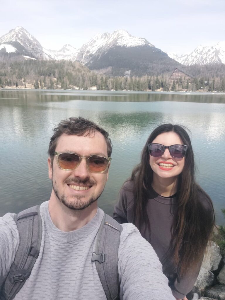 High Tatras on a Budget: 12 Money-Saving Tips 1 Mirka and Daniel at Štrbské Pleso