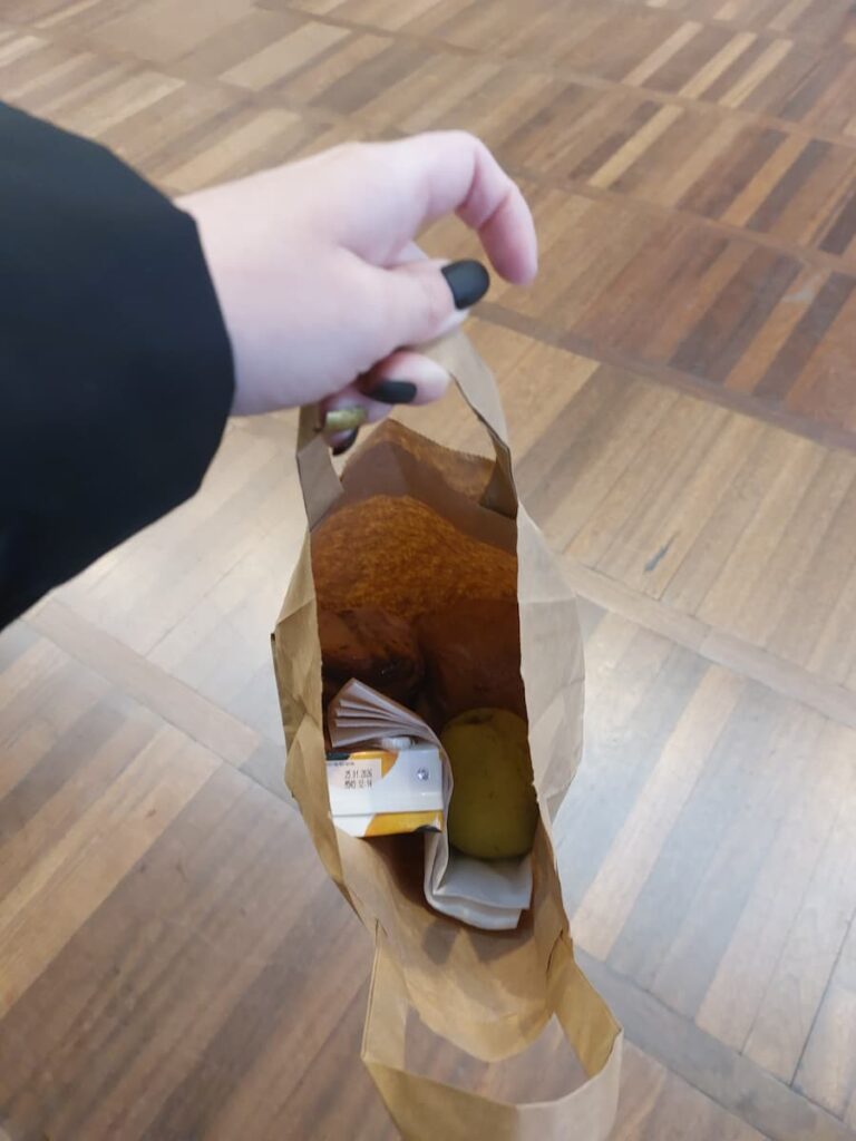 Breakfast in a paper bag