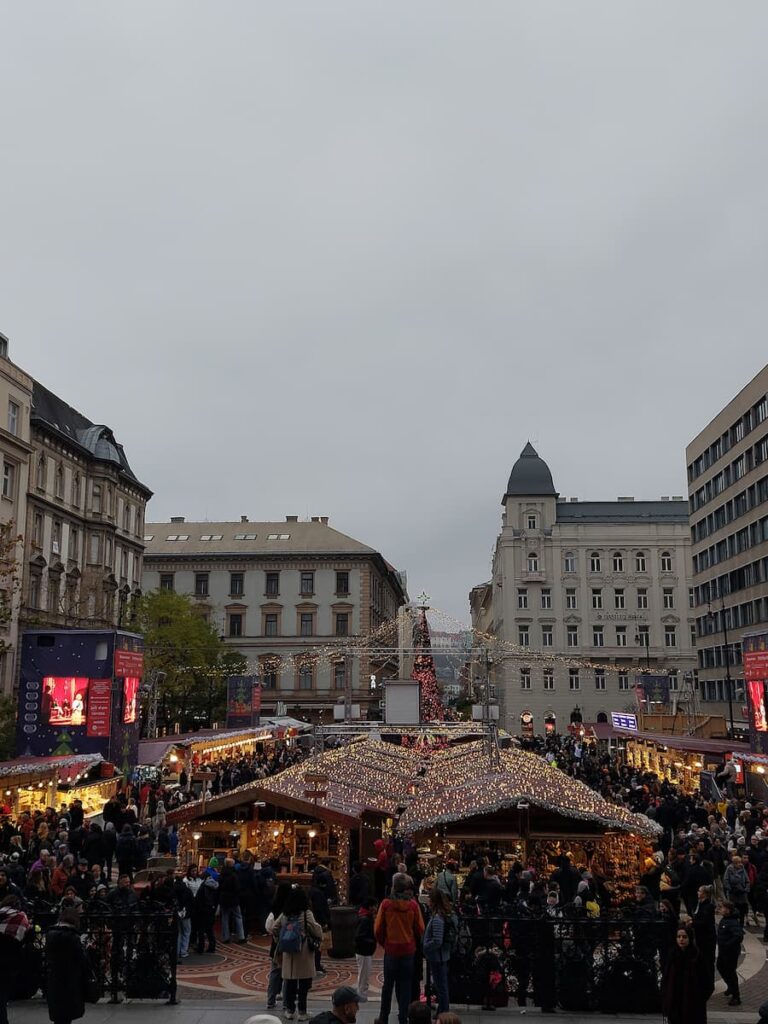 St. Stephen's Basilica Christmas market in Budapest
