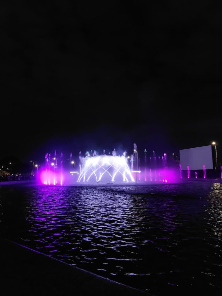 Multimedia Fountain Park in Warsaw
