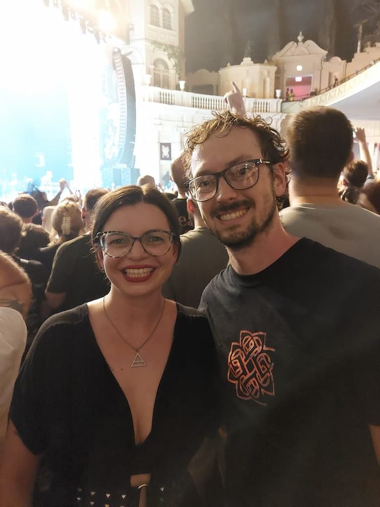 Cheap Front Row Wicked London Tickets: Was It Worth It? 13 Mirka and Daniel at a Breaking Benjamin concert