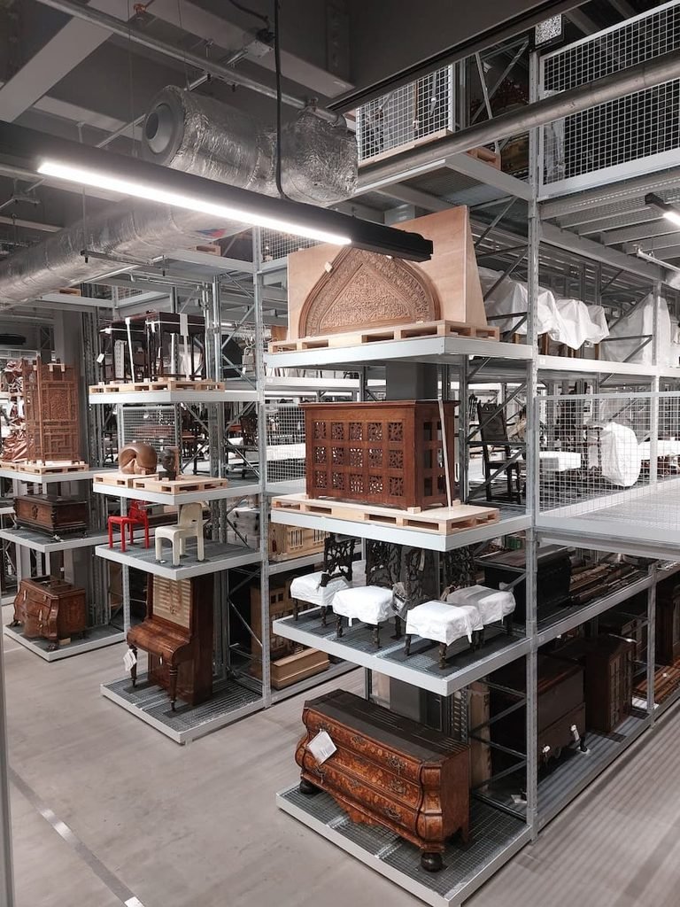 Objects inside V&A Storehouse