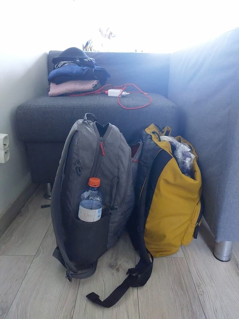 Two small backpacks