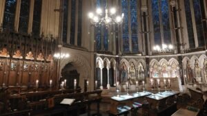 Evensong at Exeter College chapel