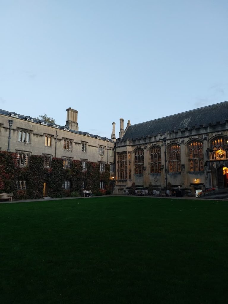 Exeter College at dusk