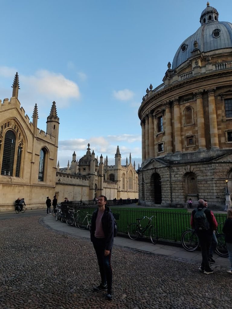 Daniel at Radcliffe Camera in Oxford