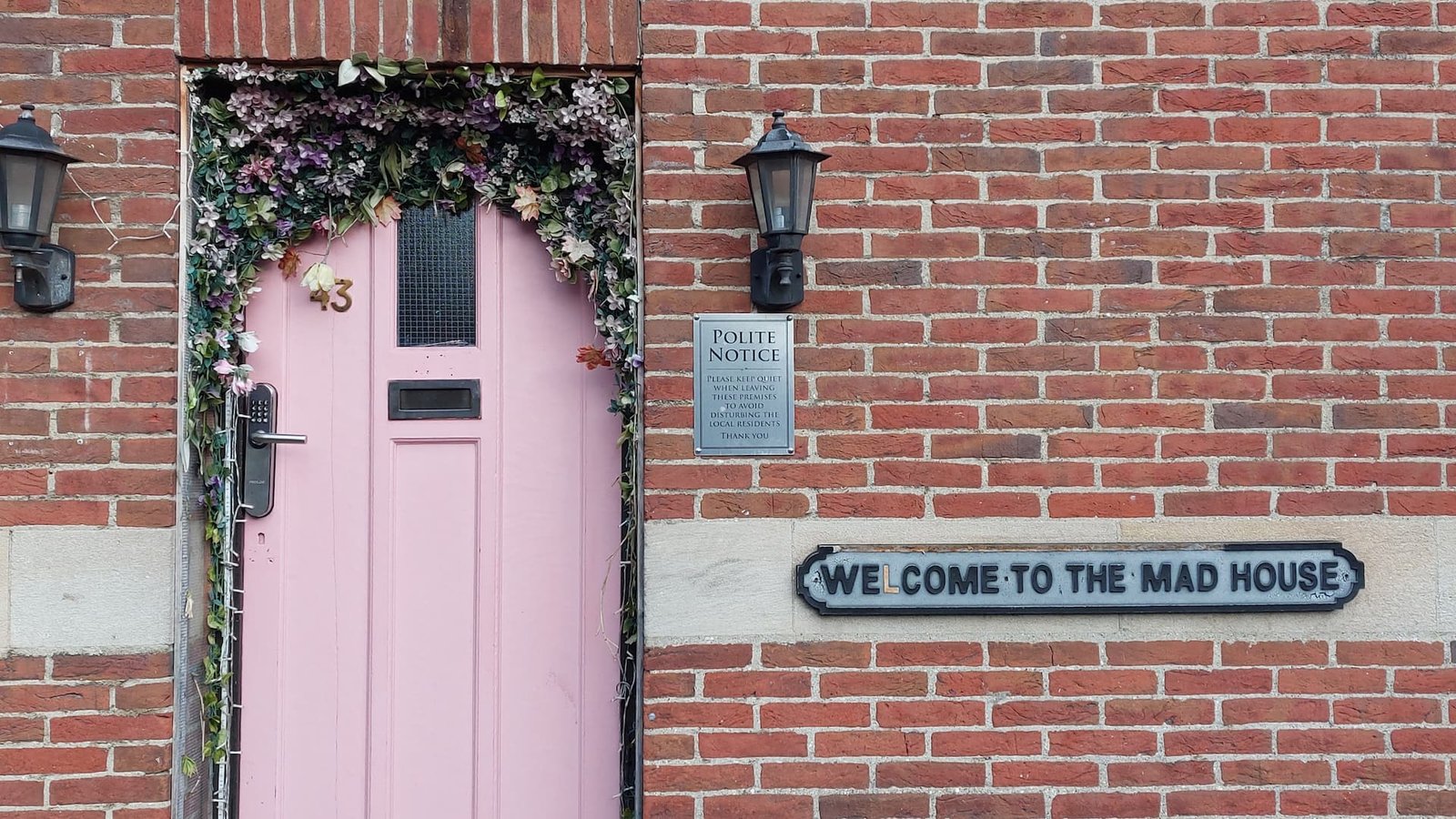 Entrance to The Mad Hatter guesthouse