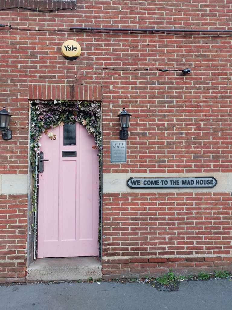 Entrance to The Mad Hatter guesthouse