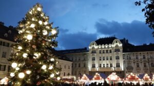 Bratislava main square Christmas market