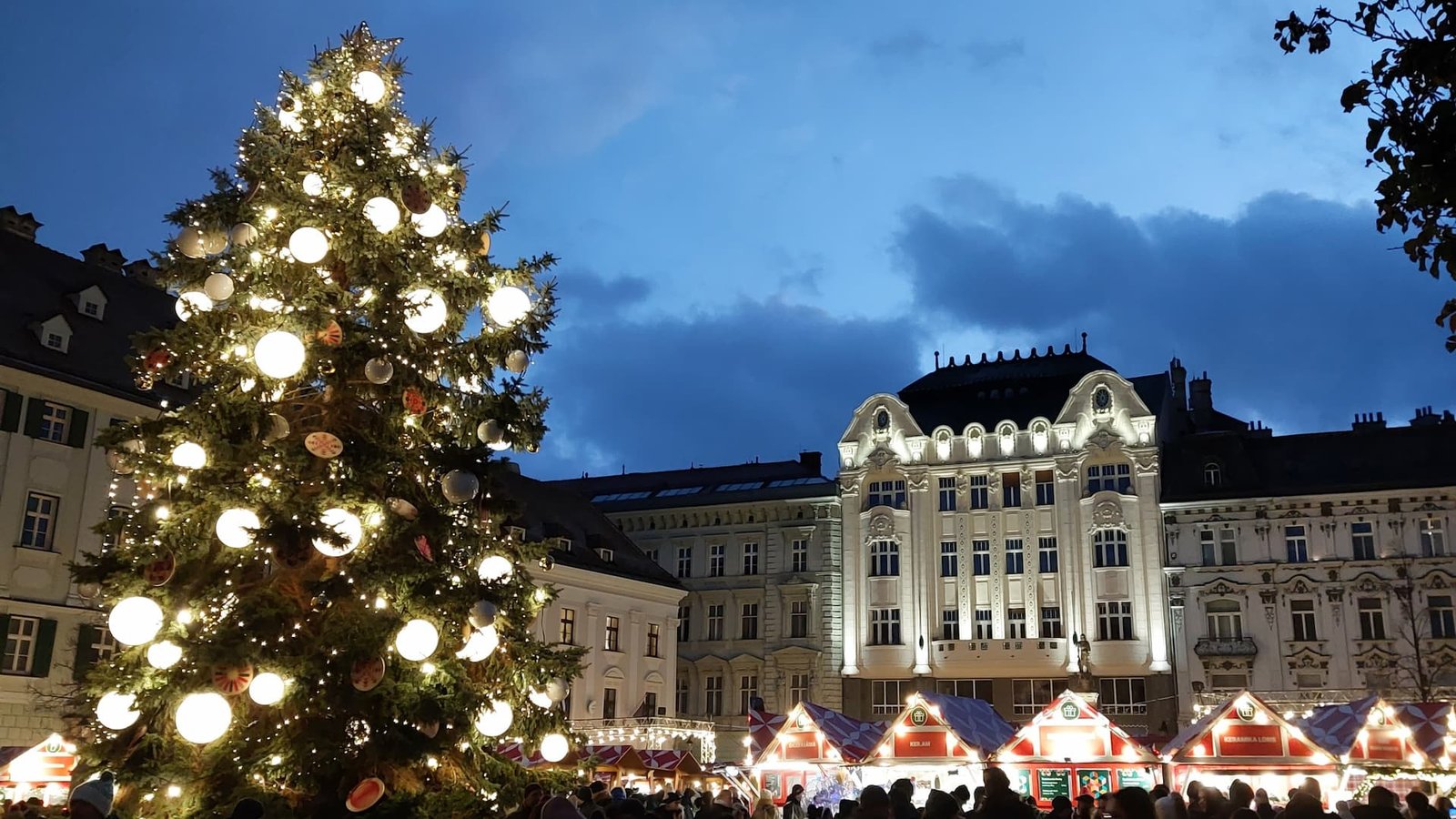Bratislava main square Christmas market