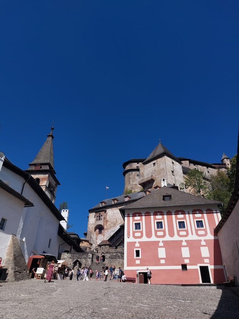 Main courtyard at Orava Castle