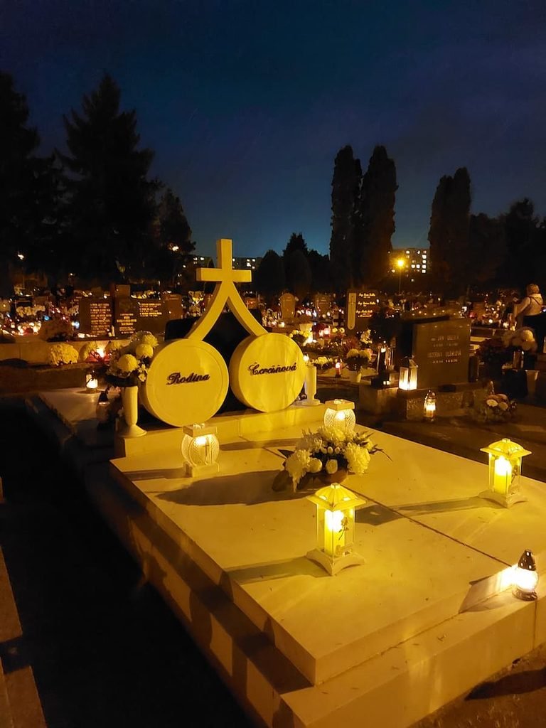 Cherry shaped gravestone